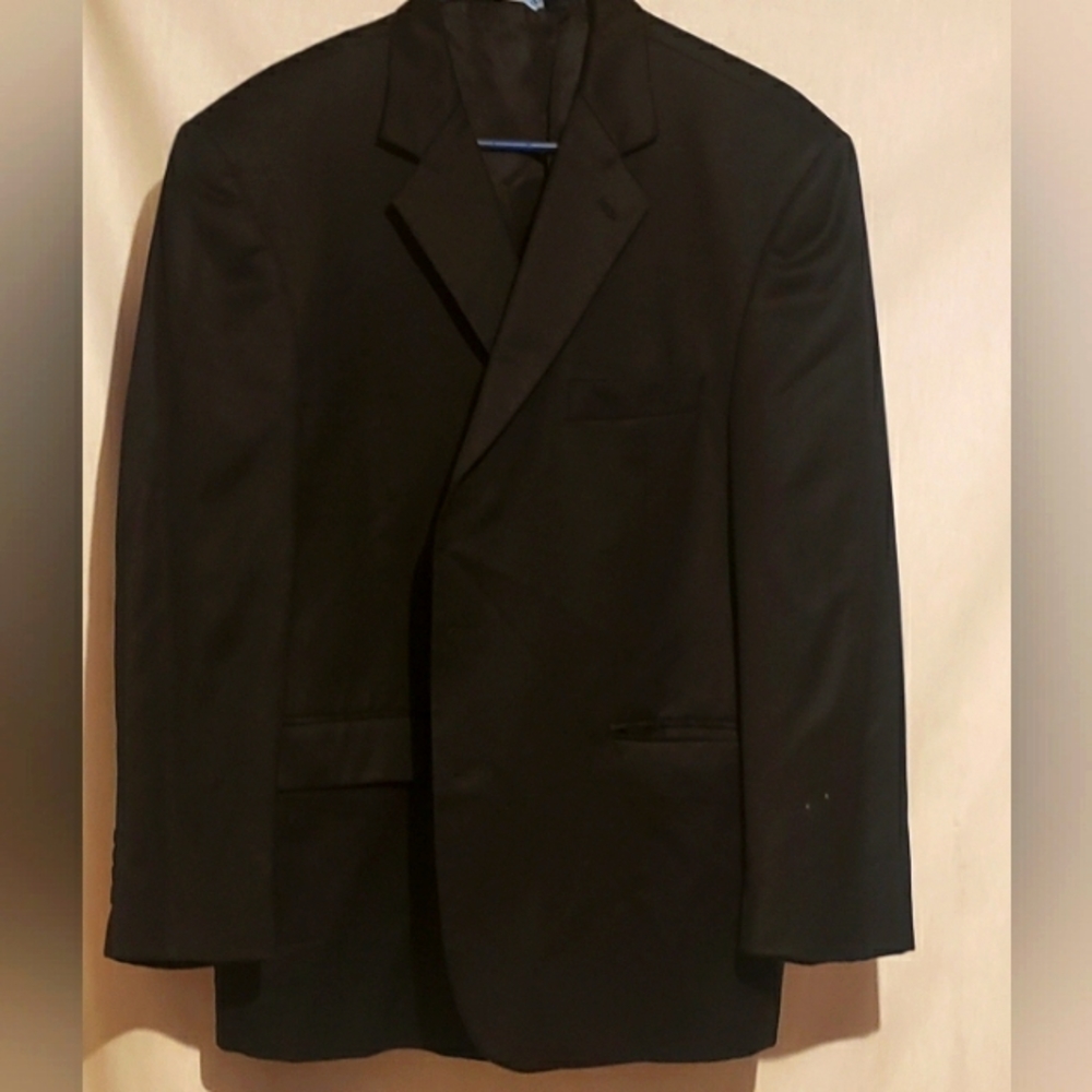 Men's 44 S Stafford Black Blazer-Excellent condition